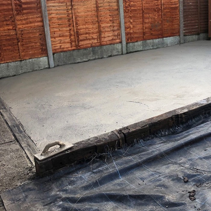 shed concrete bases cork